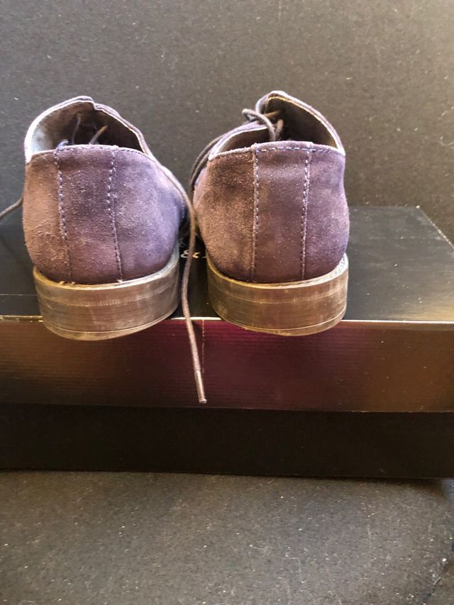 zapato azul de cordones Crab shoes