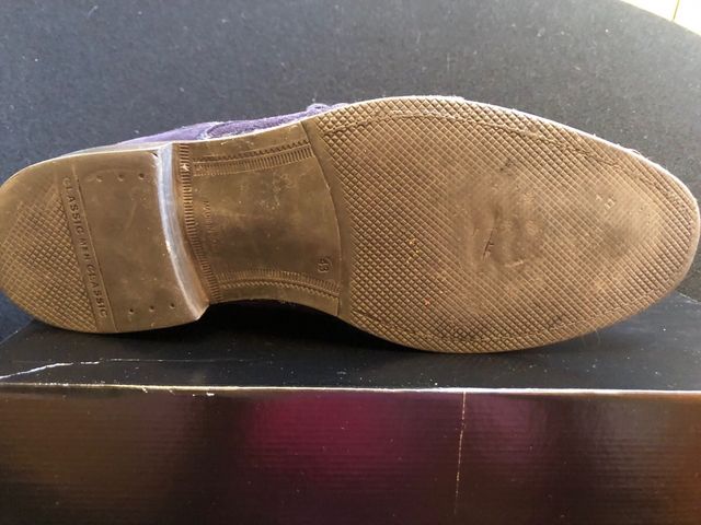 zapato azul de cordones Crab shoes