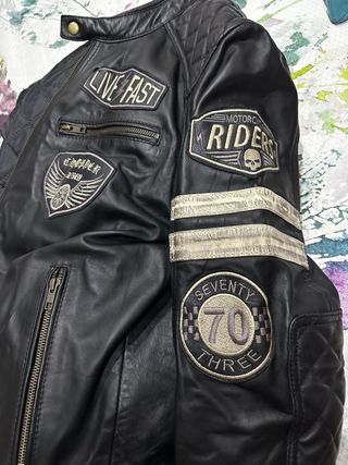 chaqueta piel moto BSTAR, sin estrenar