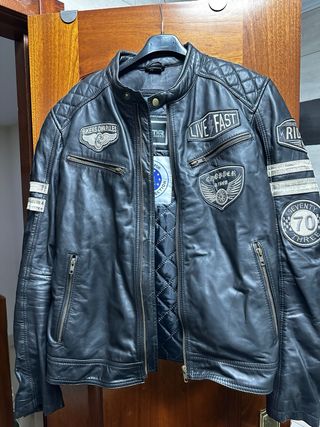 chaqueta piel moto BSTAR, sin estrenar