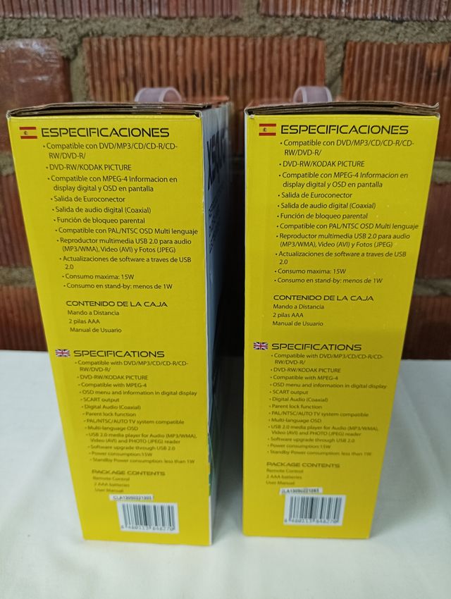 DVD se venden dos juntos por 12 €