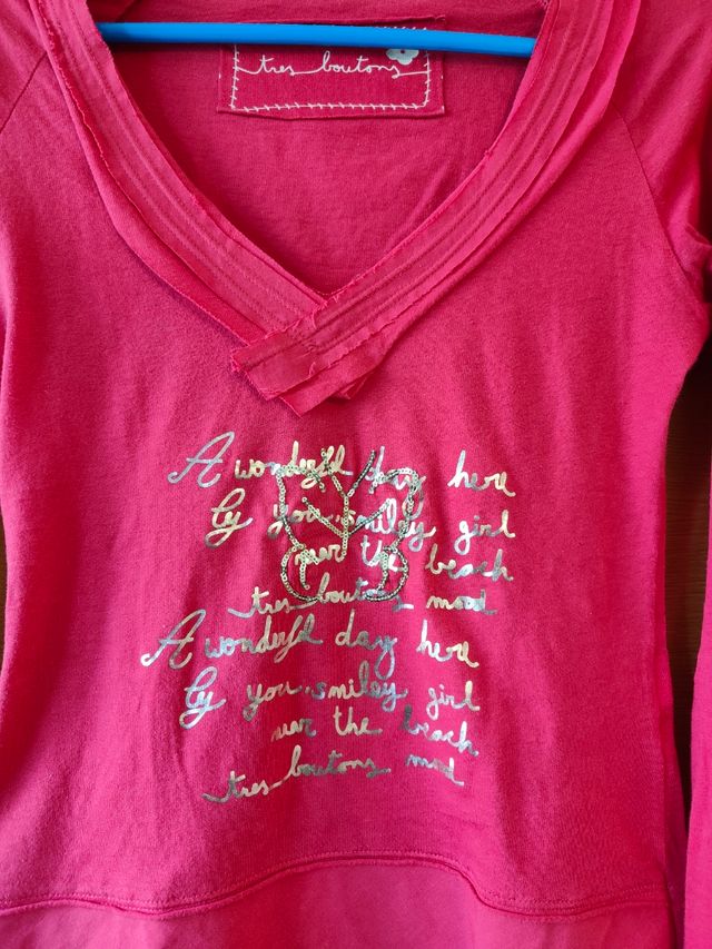 Camiseta roja Tres Boutons 