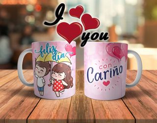 Taza Amor San Valentín Pareja varios modelos 