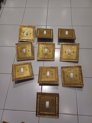 Embellecedor para interruptores de bronce (14 u)