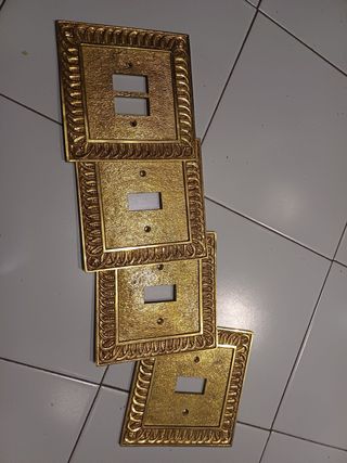 Embellecedor para interruptores de bronce (14 u)