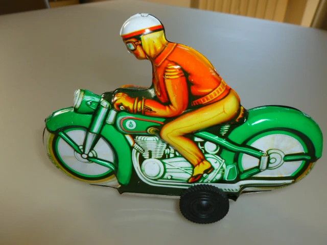 moto di latta tedesca a frizione anni 50