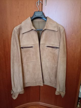 Cazadora unisex de ante 