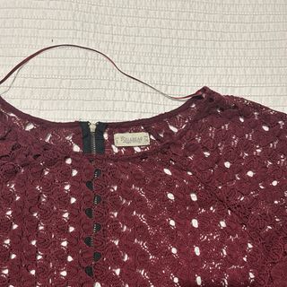 blusa encaje manga 3/4