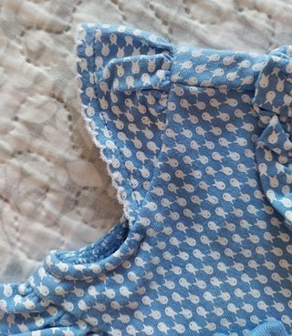 Vestido body de bebe niña o reborns 2 en 1