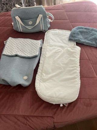 Conjunto de saco y bolso de carro de bebe