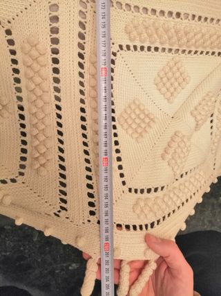 Colcha de ganchillo a mano