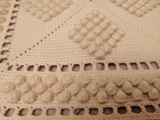 Colcha de ganchillo a mano