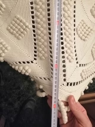 Colcha de ganchillo a mano