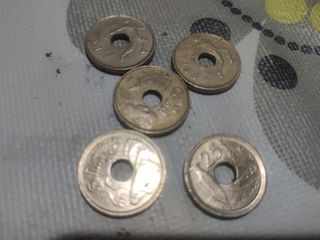 Monedas de 25 pesetas