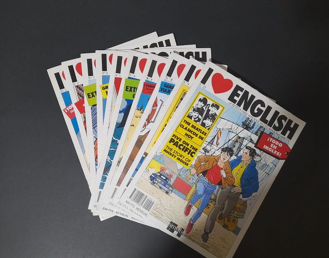 Lote I love english revistas ingles 1988 juvenil