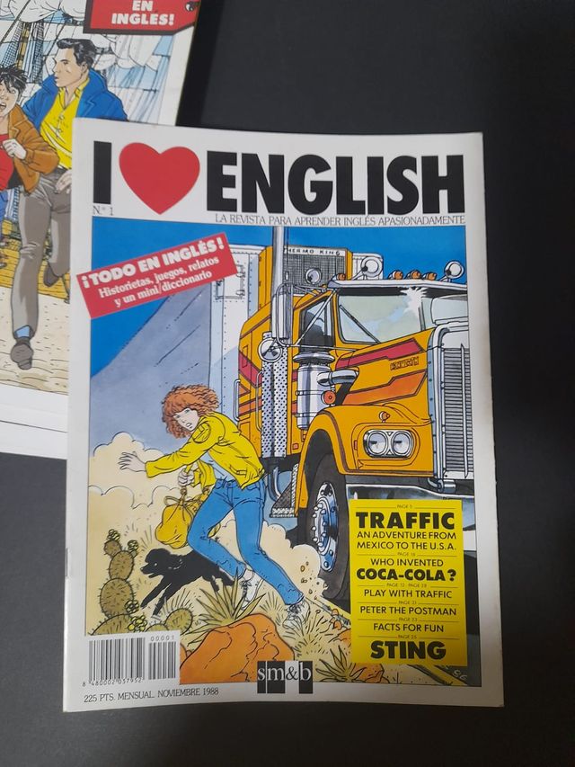 Lote I love english revistas ingles 1988 juvenil