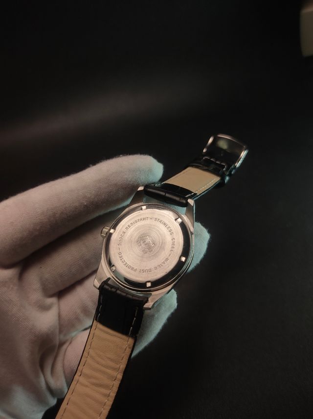 Reloj Vintage HMT Jubilee a cuerda hombre negro