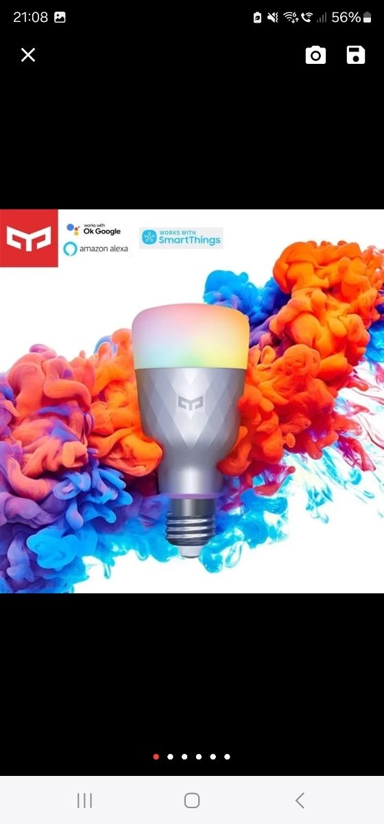 Bombilla led inteligente 650 lumenes YEELIGHT ✅️