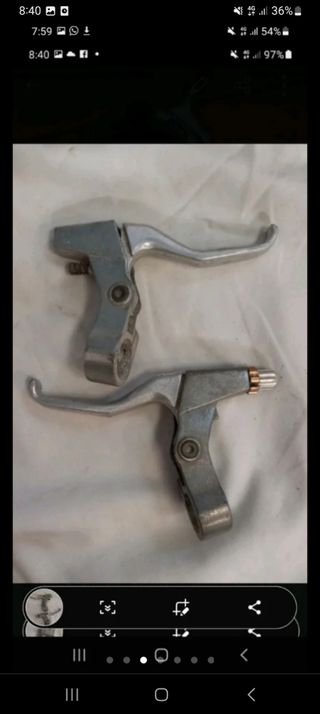 Manetas frenos bicicleta aluminio HZA-8 22.2.