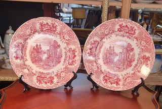 2 Platos La Cartuja Pickman sello 37