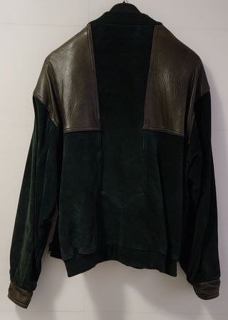 Chaqueta hombre piel/ante