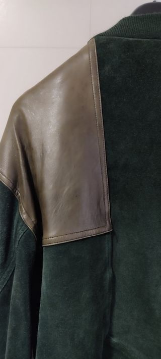Chaqueta hombre piel/ante