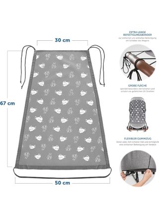 Protector solar para carrito y sillita