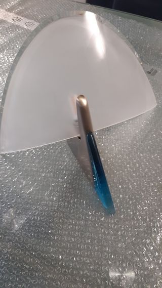 Applique in vetro bianco satinato