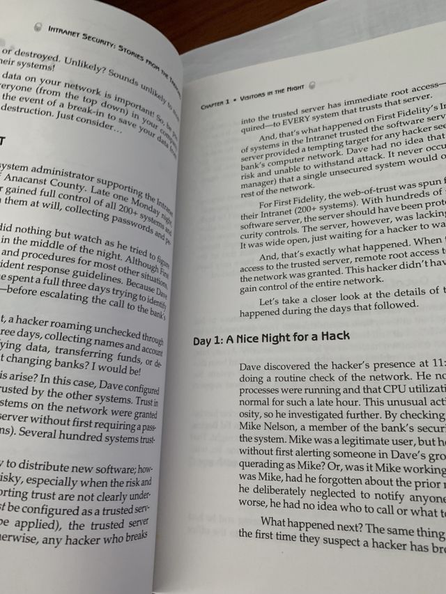 Libro Intranet Security: Stories from the Trenches