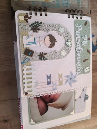 Album fotos y firmas Comunión Scrapbooking