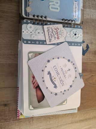 Album fotos y firmas Comunión Scrapbooking