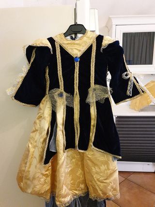Vestito Carnevale Principessa d'Ingh