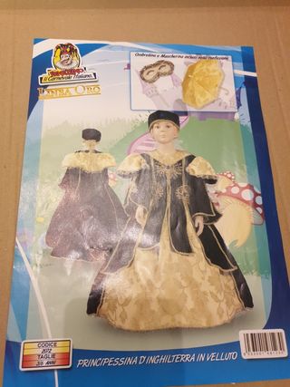 Vestito Carnevale Principessa d'Ingh