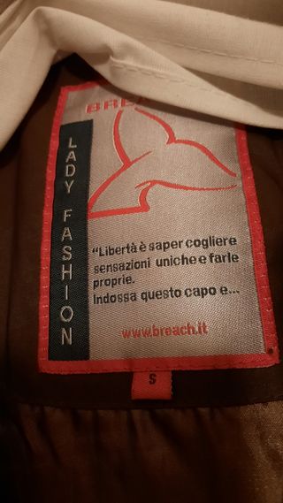 Piumino lungo donna marrone