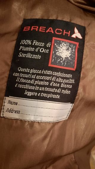 Piumino lungo donna marrone