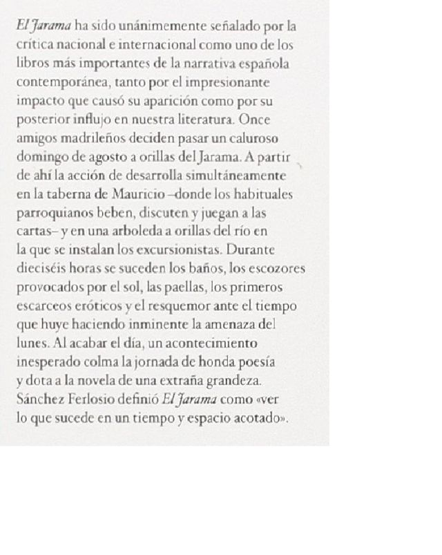 ✨Libro: El Jarama. Rafael Sánchez Ferlosio✨