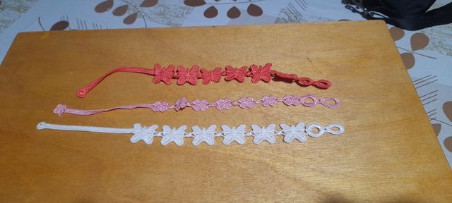 3 braccialetti macramé anni 90