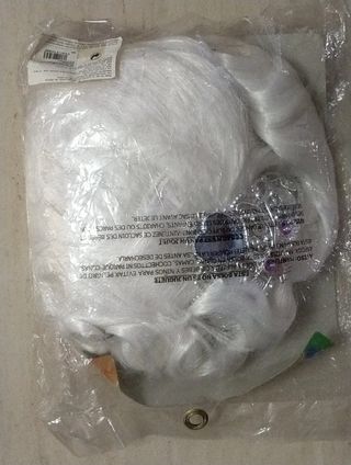 DISFRAZ PELUCA BLANCA CONDESA CON DIADEMA.NUEVA