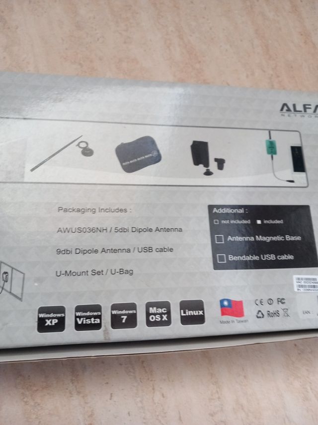 Antena usb ordenador marca alfa
