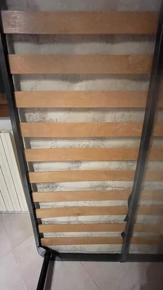 Rete a doghe 1 piazza e mezza con materasso