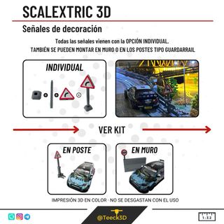 KIT GUARDARAIL VALLA flexible  scalextric 3d