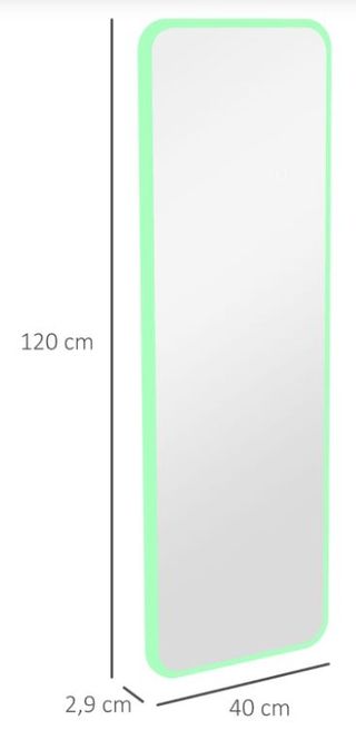 Espejo de pared con luz led colores NUEVO