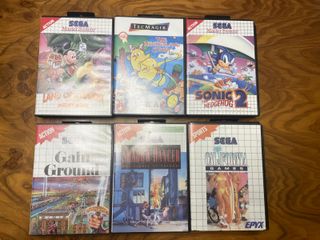 15 Cajas de juegos de Sega Master System