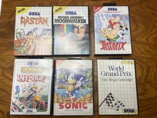 15 Cajas de juegos de Sega Master System