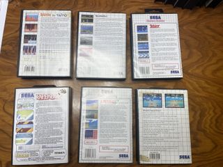 15 Cajas de juegos de Sega Master System