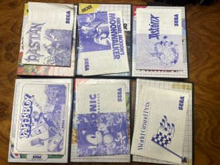 15 Cajas de juegos de Sega Master System