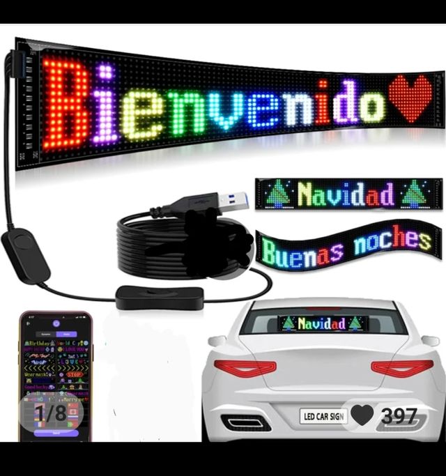 Luce di scorrimento per schermo a LED come nuova 59* 12 cm