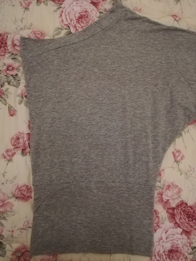 Mini abito grigio monospalla