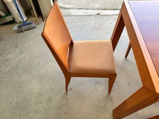 mesa salon extensible con sillas