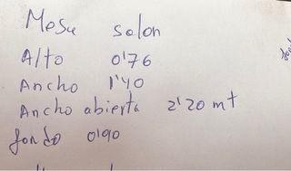 mesa salon extensible con sillas